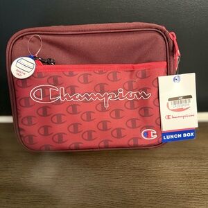 Champion Burgundy and Red Lunch Bag